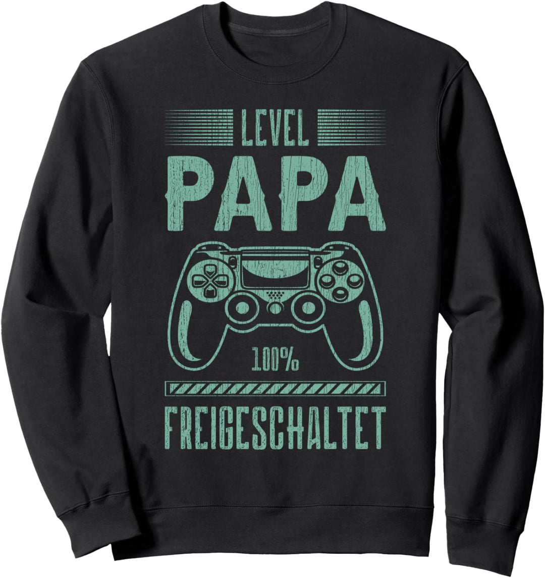 Frischgebackener Papa, Gaming, Spruch Für Papa zur Geburt Sweatshirt