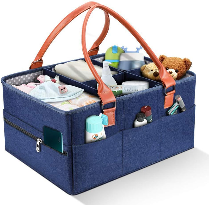 Baby Windel Caddy Organizer Wickeltisch Tragbar Filz Baby Windeltaschen Auto Travel Ablagekorb Winde