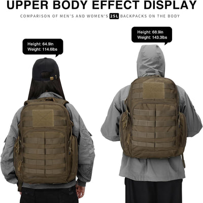Mardingtop 25L/28L/40L Militär Rucksack Herren Arbeit für Taktischer Assault Wandern Reisen Outdoor