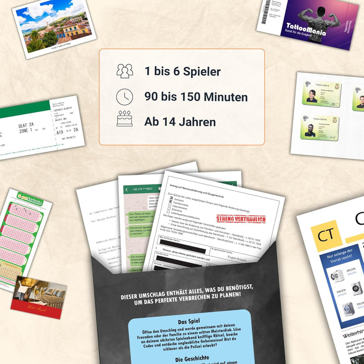 Coup Spiele – Reales Verbrecher-Spiel für zu Hause – Krimi-Spiele für Erwachsene (Coup 2: Diamond Cr