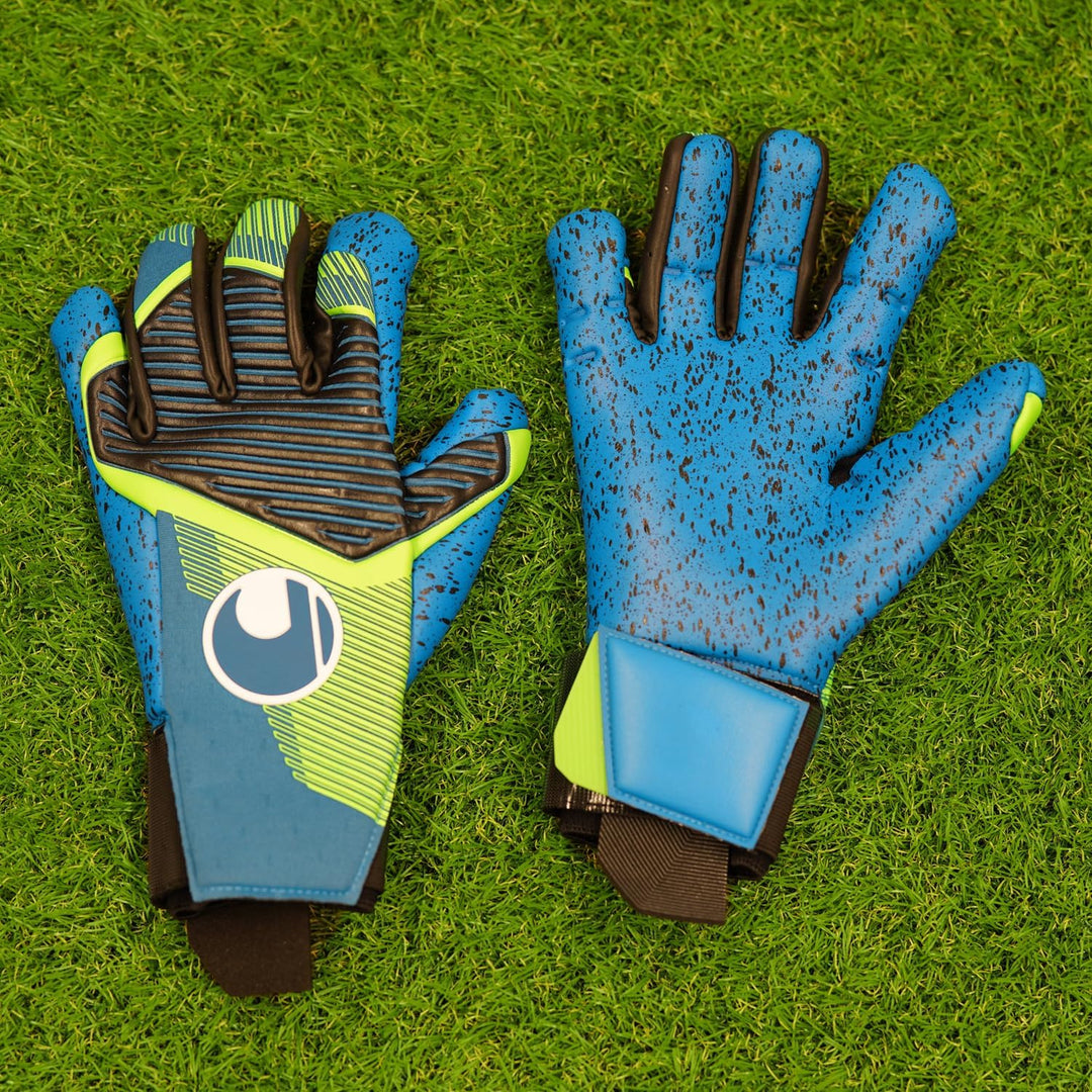 uhlsport Unisex – Erwachsene Aquagrip Hn Towarthandschuhe für Nasswetter 7 pacific blau/fluo grün/we