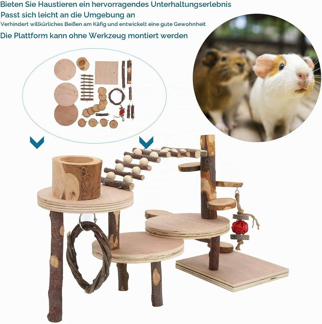 Hamster Spielzeug, Meerschweinchen Spielzeug, Kaninchen Zubehör, Kaninchen Spielzeug für Hamster Mee