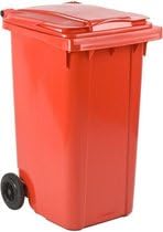 MGB Mülltonne aus Kunststoff, Rot, 240 l, 580x1100x740 mm