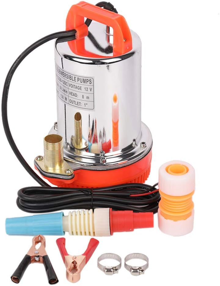 SHYLIYU Tauchwasserpumpe 12V DC 130W Solarbetriebene Pumpen, geeignet zum Pumpen von sauberem/Schmut