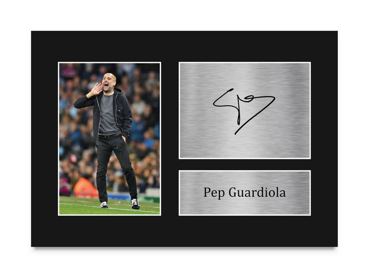 HWC Trading Pep Guardiola A4 Ungerahmt Signiert Gedruckt Autogramme Bild Druck-Fotoanzeige Geschenk