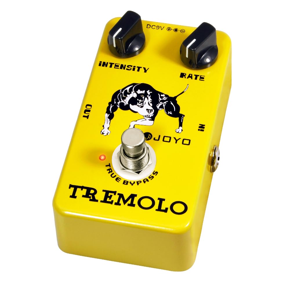 JOYO Tremolo-Effektpedal Beloved Old Amps Photoelektrische Röhrenschaltung Tremolo für E-Gitarren-Ef