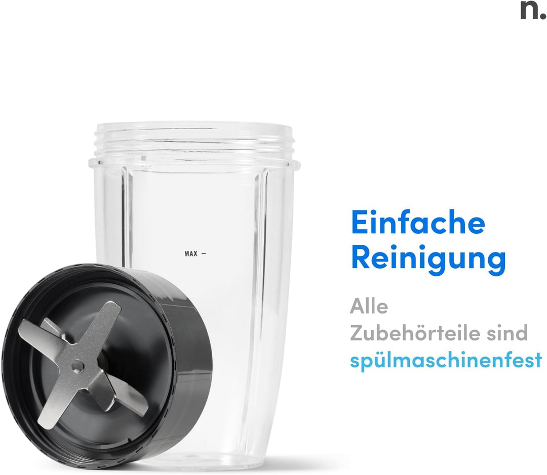 nutribullet Pro, 900 Watt Leistung, Einfach und schnell in der Anwendung, Kompakt, Leicht zu reinige