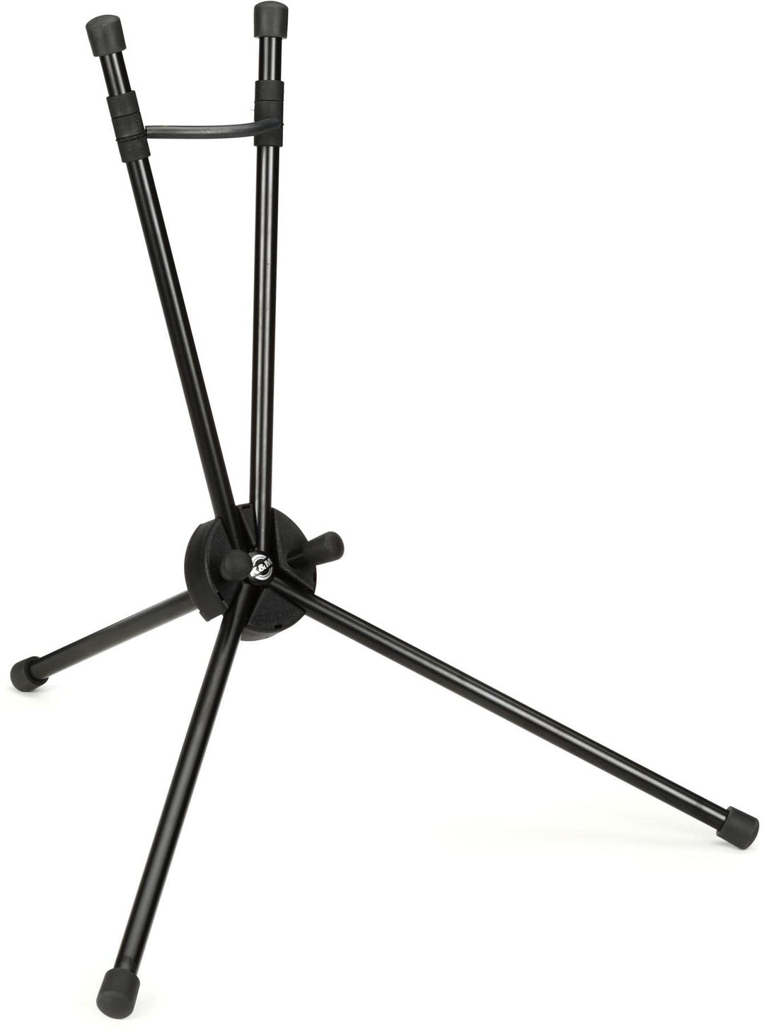 K&M 14350 Saxophonständer Saxxy Schwarz Aluminium- kompakte XXS-Grösse – 42cm Höhe – Transport im Sc