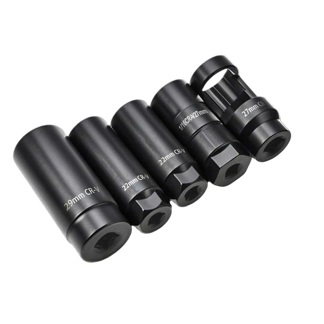 7tlg Lambdasonden Schlüssel Set, 22mm 27mm 29mm Lambdasonde Nuss Steckschlüssel Werkzeug Lambdasonde