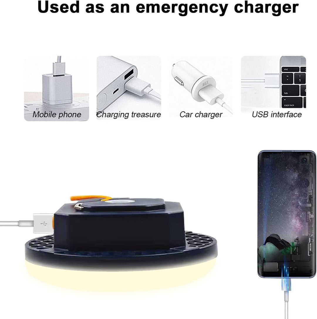 Camping Lampe mit Warme Farbe, LED Camping Laterne mit 5600mAh USB Aufladbar, 3 Helligkeiten Leuchtm