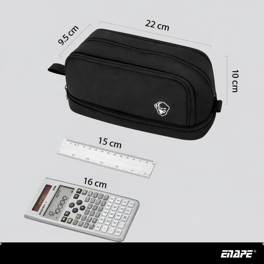 Multipocket XL Federmäppchen mit Fächern – Grosses Stifteetui für Schule, Uni & Büro – Robustes Schl