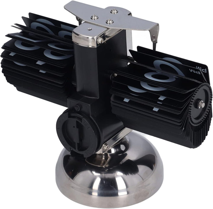 HERCHR Retro-Flip-Down-Uhr, Automatisches Umblättern Grosser Zahlen, Mechanische Schreibtischuhr, In
