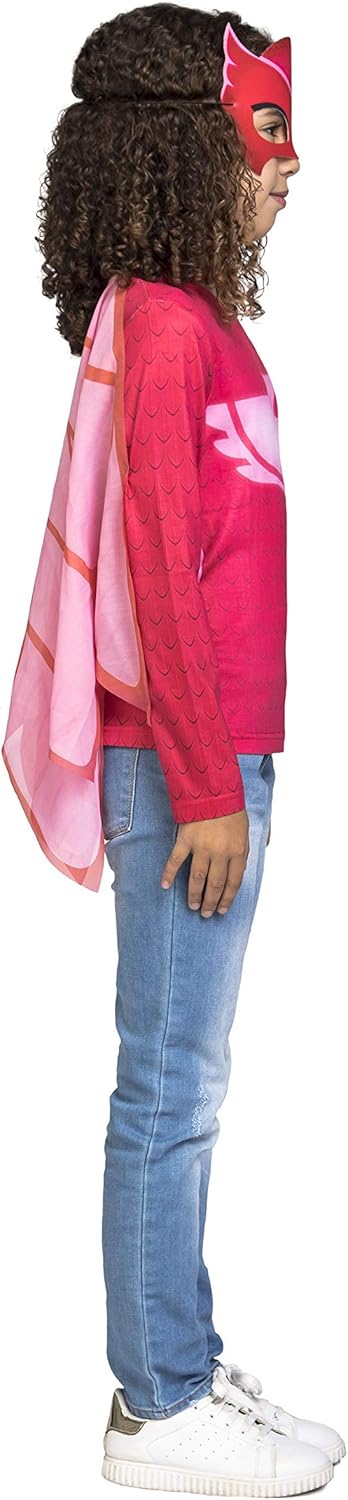 Viving Costumes – Kostüm PJ Masks Owlette Grösse 3/4 Jahre Shirt, Mehrfarbig (231297)