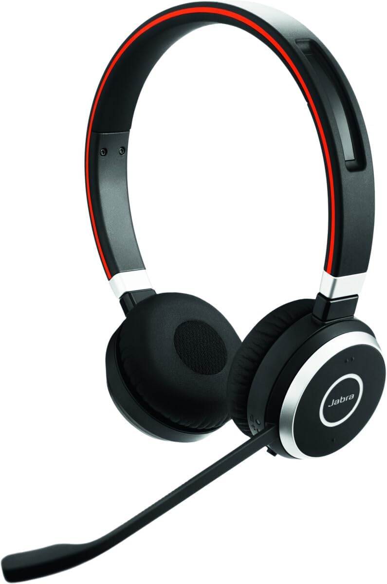 Jabra Evolve 65 SE Schnurloses Stereo-Headset - Bluetooth-Headset mit Mikrofon mit Geräuschunterdrüc