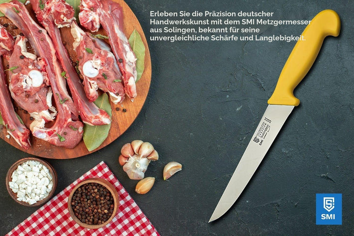 SMI - 8 Zoll Metzgermesser Profi Solingen Schlachtmesser Rostfrei mit scharfen Klingen - 2