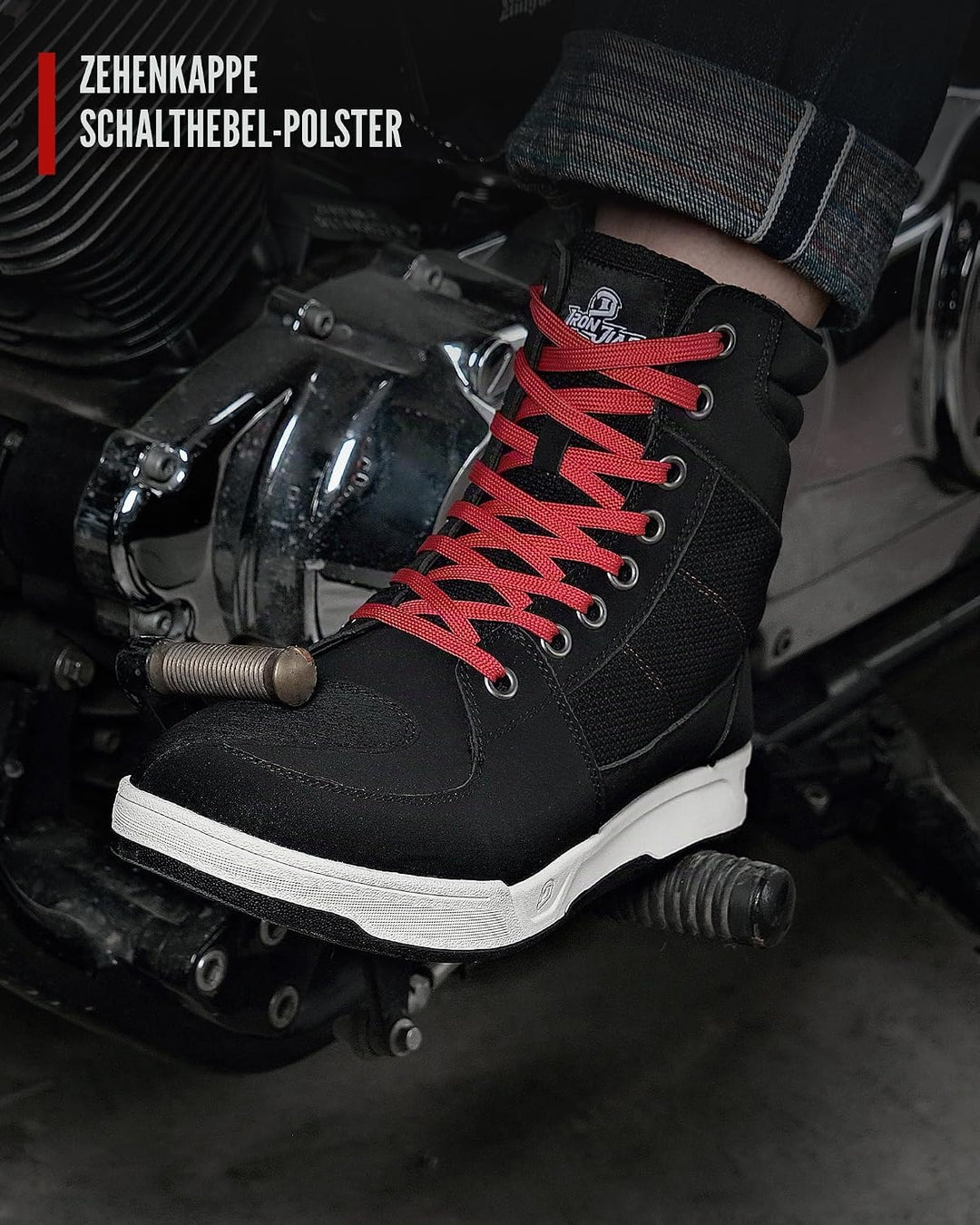 BORLENI Motorradschuhe Herren Sommer Motorradstiefel Männer lässige atmungsaktive motorrad sneaker r