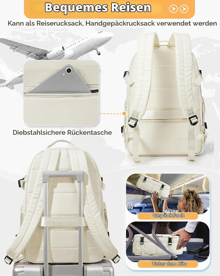 Vakuum Rucksack,Airbag Rucksack Handgepäck Flugzeug,Easyjet Handgepäck 45x36x20,Vakuum Reiserucksack