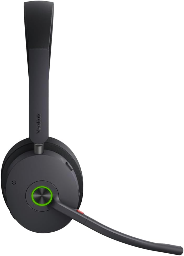 Yealink WH68 DECT & Bluetooth kabelloses Dual Headset | Unified Communication| mit Workstation WH68