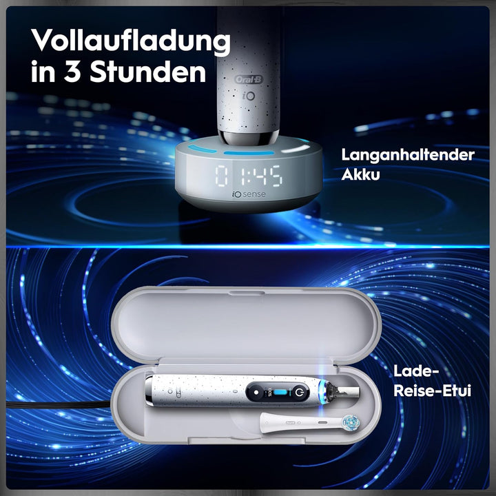 Oral-B iO Series 10 Plus Edition Elektrische Zahnbürste/Electric Toothbrush, PLUS 3 Aufsteckbürsten,