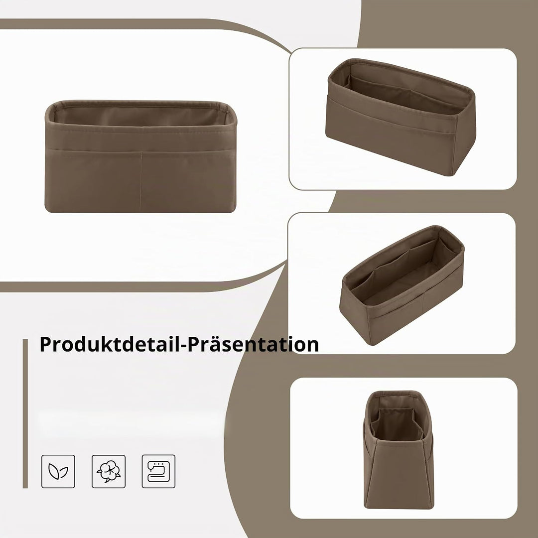 DGAZ Seide Tasche Organizer Einsatz, Organizer Innentaschen für Kelly Pochette/Mini/25/28/32/35, Tas