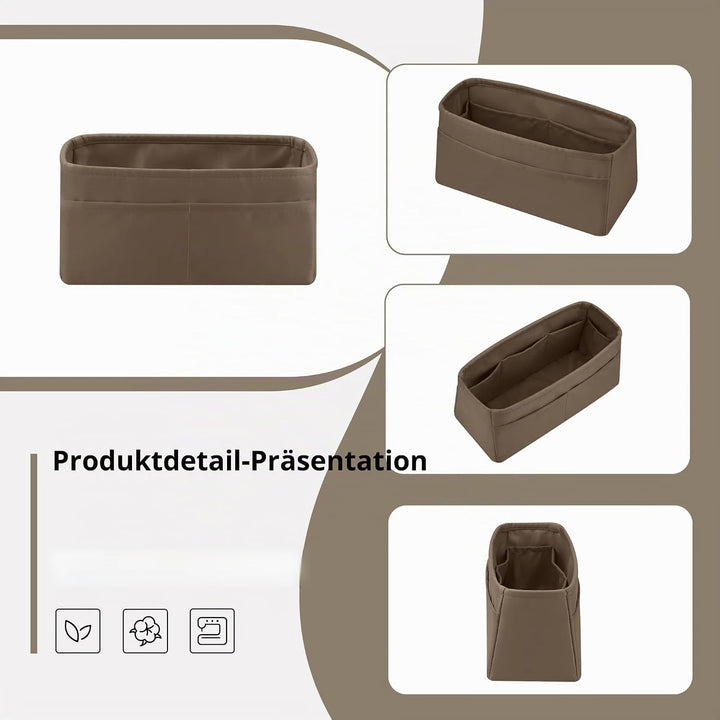 DGAZ Seide Tasche Organizer Einsatz, Organizer Innentaschen für Kelly Pochette/Mini/25/28/32/35, Tas