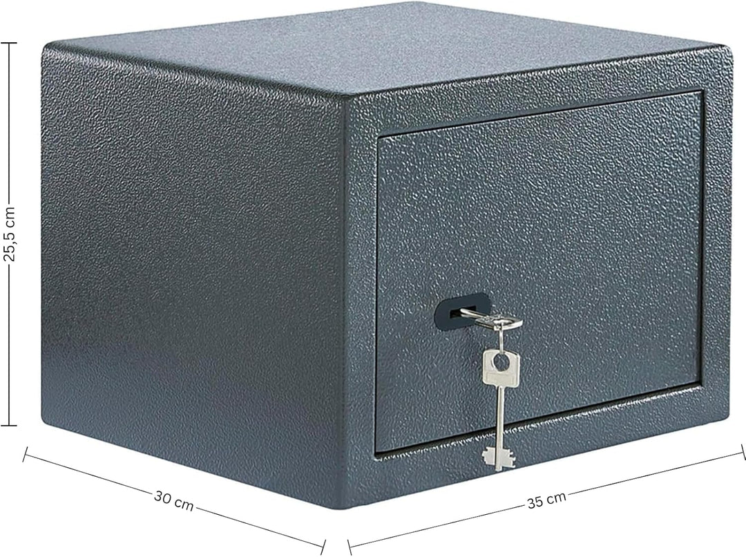 Burg-WÄCHTER Möbeltresor mit Schlüssel, Inkl. Fachboden, Zur Wand- und Bodenbefestigung, 20,6 l, 12,