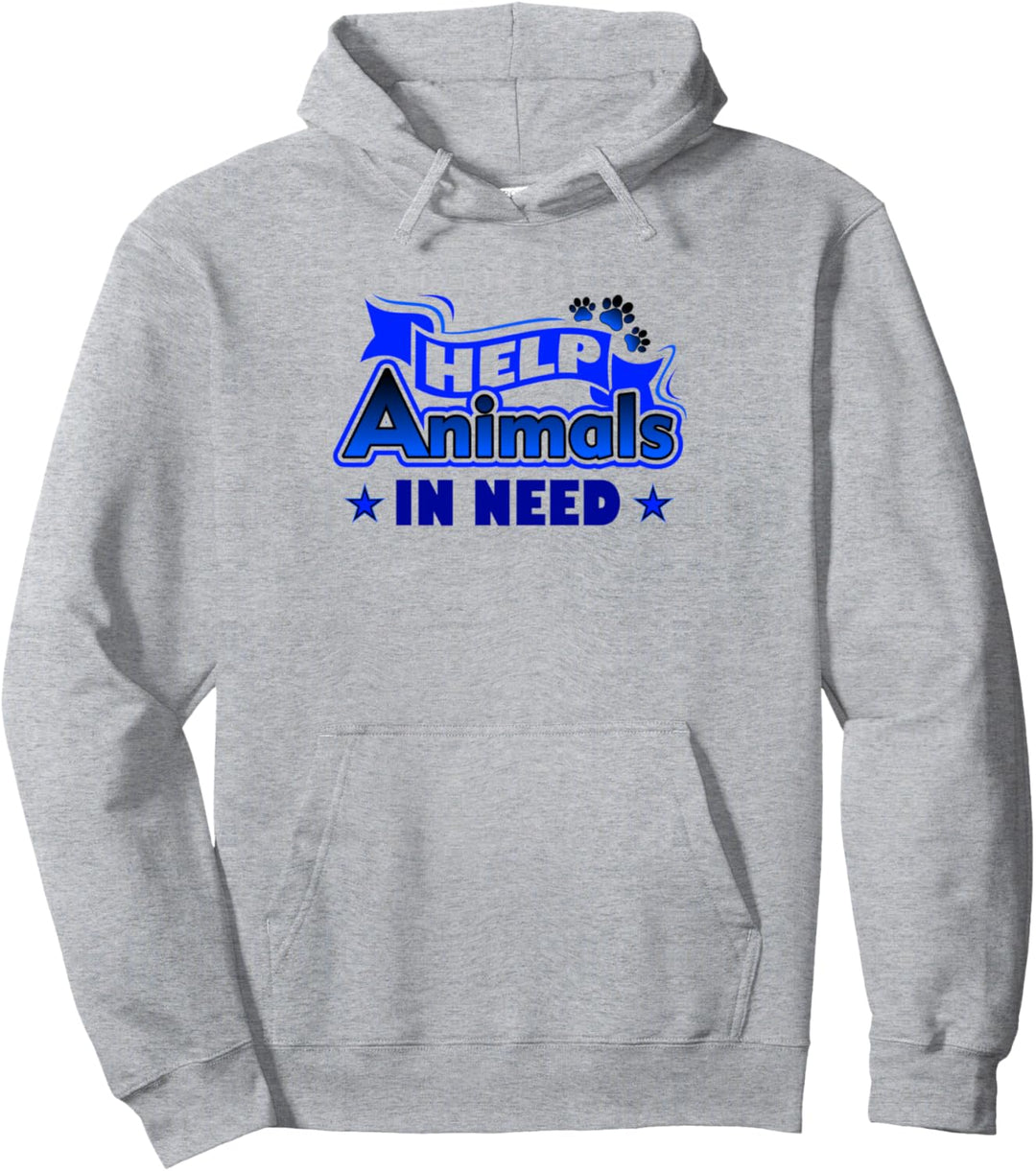 Hilfe für Tiere in Not Niedliche Katzen Hunde Tierheim Pullover Hoodie