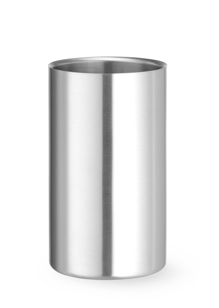 HENDI Weinkühler, Doppelwandig, für den Gebrauch ohne Eiswürfel, Flaschenkühler, ø120x(H)180mm, Edel
