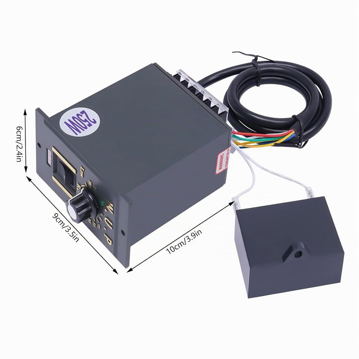 Getriebemotor 220V &amp; 250W Schneckengetriebemotor mit Drehzahlregler, Schneckengetriebe Motor Einstel