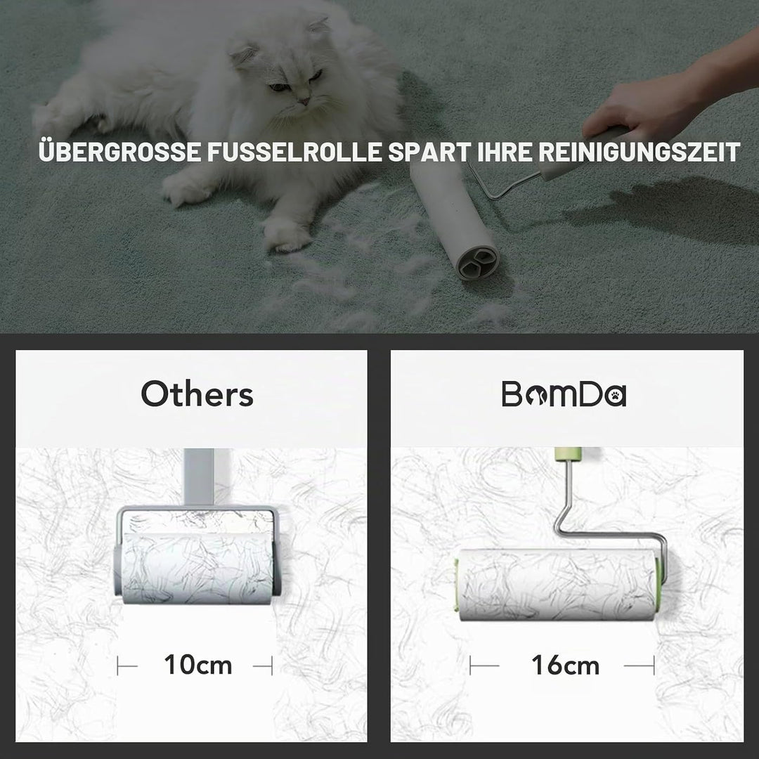 Extra Klebrige XXL-Fusselrolle für Kleidung, Sofa, Bett, Teppich – 16 cm mit 360 Blättern(360 Blätte
