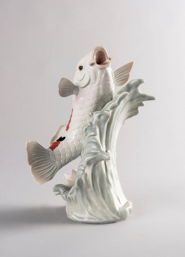 LLADRÓ Koi Figurine. Carpas Koi. Porzellan.