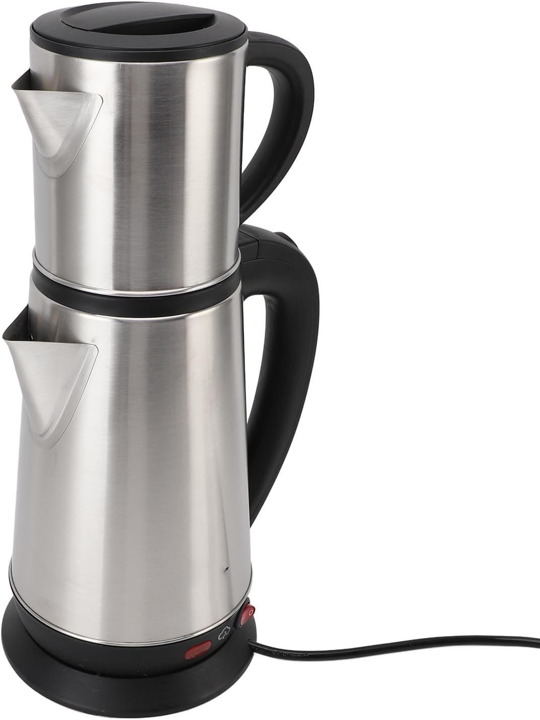 Elektrischer Türkischer Wasserkocher, Elektrisches Türkisches Wasserkocher-Set, 1 L und 2 L, Teebere