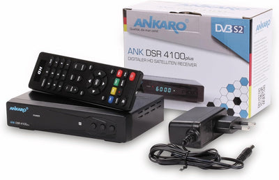 ANKARO DSR 4100 Plus HD HDTV digitaler Satelliten-Receiver (HDTV, DVB-S/S2, SAT, HDMI, SCART, 1x USB