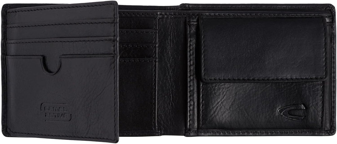 camel active bags Japan Herren Geldbörse RFID Mittelgross Querformat Leder Schwarz 11 x 2 x 8,5 Schw