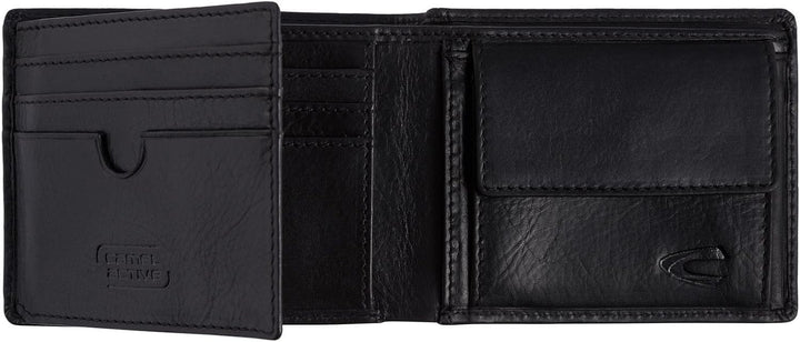 camel active bags Japan Herren Geldbörse RFID Mittelgross Querformat Leder Schwarz 11 x 2 x 8,5 Schw