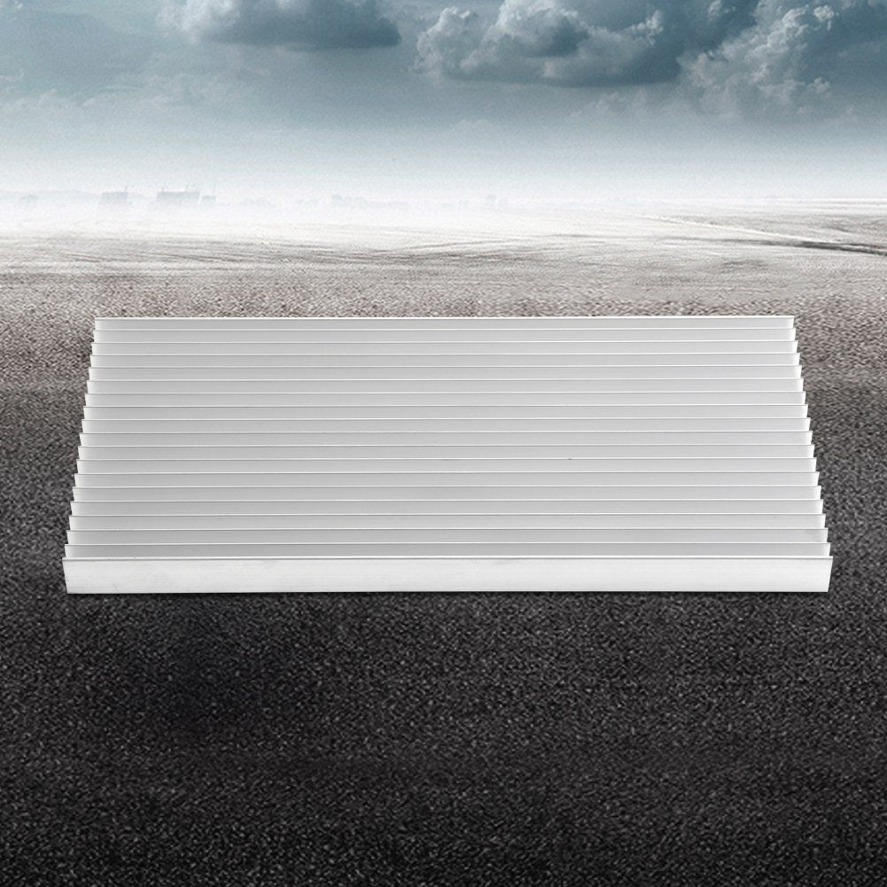Aluminium Kühlkörper für LED-Leuchten für 8 Stück 3W LEDs oder 20 Stück 1W LEDs, 300x140x20mm