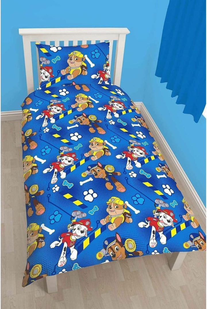 Paw Patrol Character World Charakter von Nickelodeon Reversible' Bettbezug einfach wendbar Blau Einz