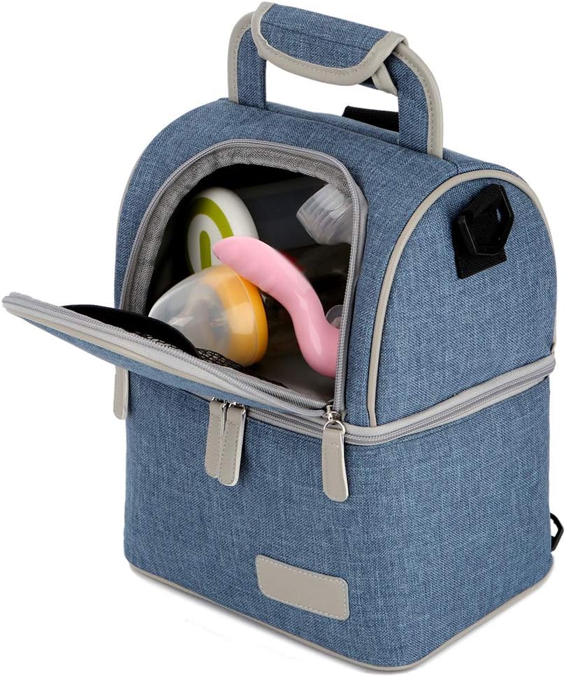 Mengshen Breast Milk Baby Bottle Cooler Bag/Waterproof Baby Milk Bag Freezer/Mommy Travel Backpack/P