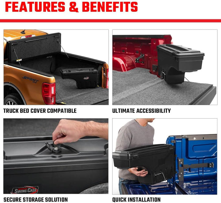 UNDERCOVER SwingCase Aufbewahrungsbox für LKW-Bett, SC302D, passend für Dodge Ram 1500/2500 Fahrerse