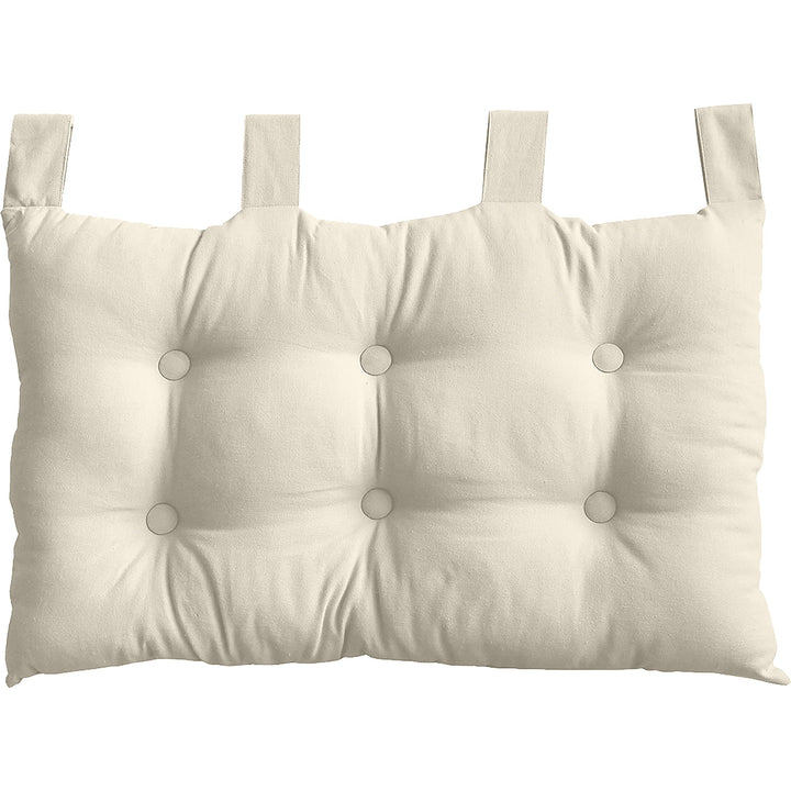 Enjoy Home Kopfteil Stoff 70 x 9 x 45 cm, elfenbein, 9 X 45 CM, Elfenbein