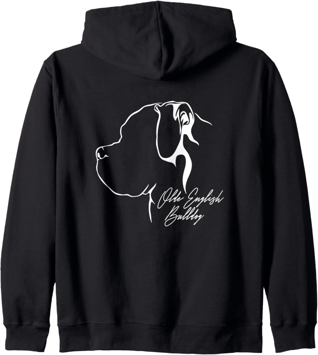 Olde English Bulldog Profil Hunderasse Bulldogge Hund Hunde Kapuzenjacke