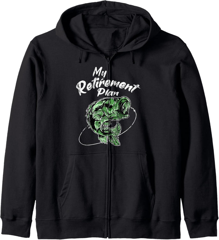 My Retirement Plan Fischen Karpfen Hecht Mann Carp Fishing Kapuzenjacke