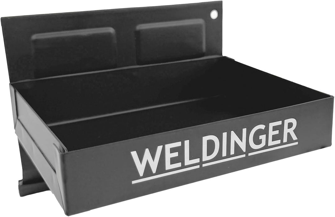 WELDINGER 4-TLG. Set Werkzeugablage magnetisch mit Papierhandtuchhalter 4er-Set Magnetablage, 4er-Se