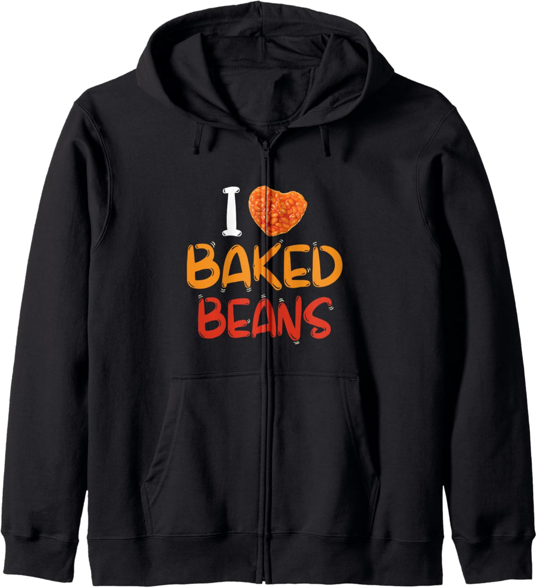 I Love Baked Beans - National Bean Day - Heart Lovers Gift Kapuzenjacke