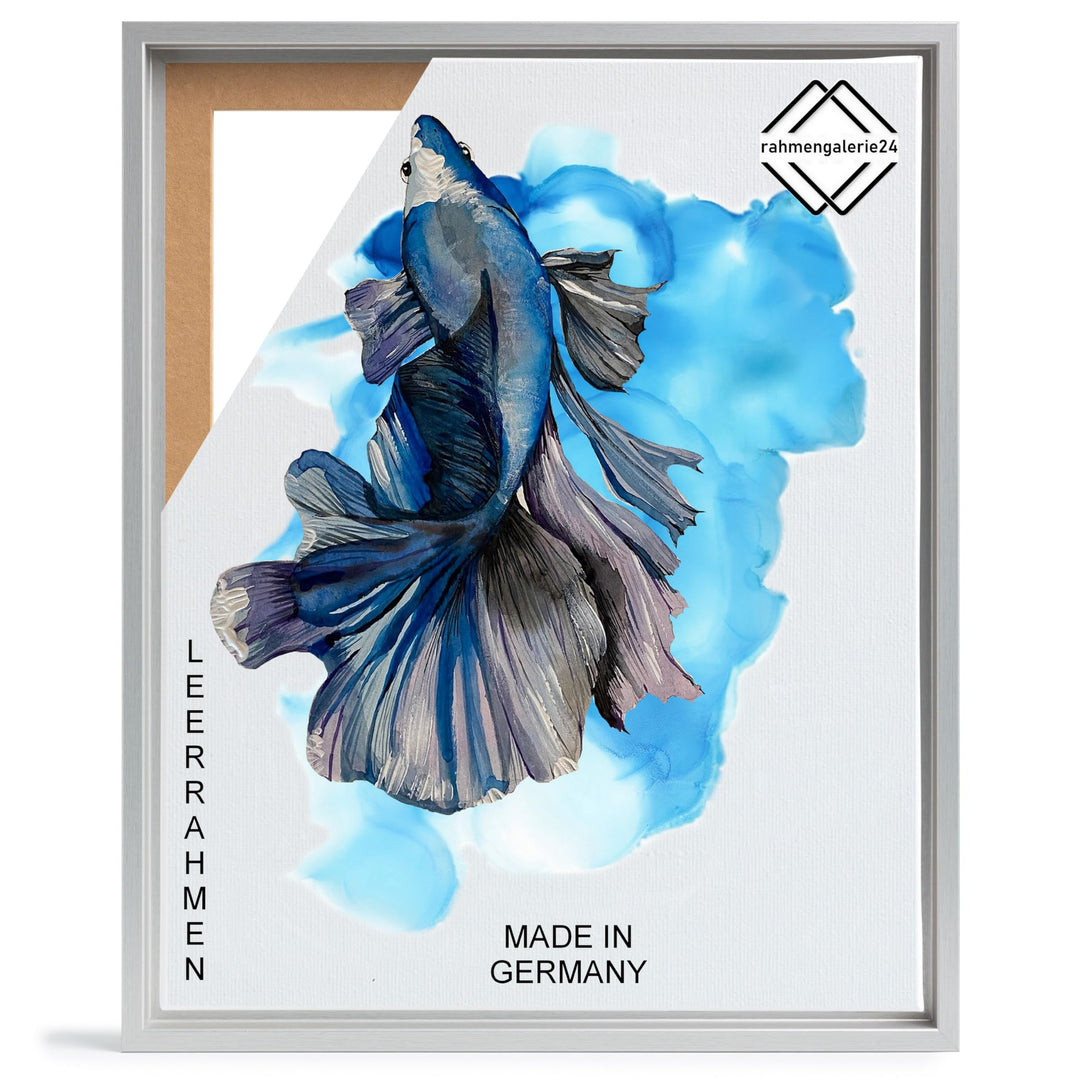 rahmengalerie24 Schattenfugenrahmen 50x70 cm (PUZZLEFORMAT) alu für Leinwand Bilderrahmen Keilrahmen