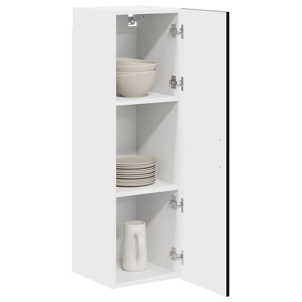 vidaXL Geschirrspülerfront Kalmar Schwarz 30 x 31 x 100 cm, Eleganter moderner Küchenregal, grosser
