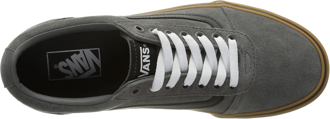 Vans Herren Ward Sneaker 39 EU Suede Pewter Gum, 39 EU Suede Pewter Gum
