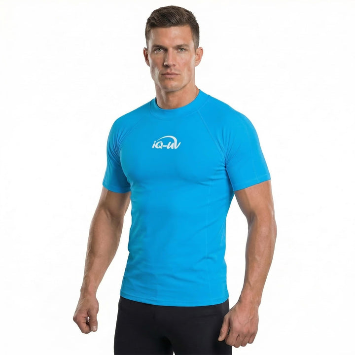 iQ-UV Shirt Herren Slim Fit – UV-Schutz Rashguard für Wassersport – Schwimmshirt für Herren aus recy