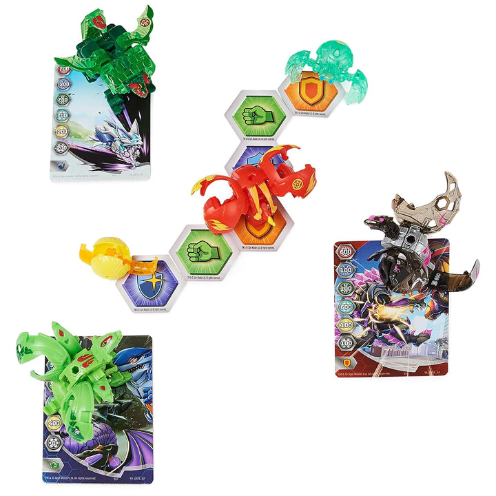 Bakugan 'Evolutions' Battle Strike 6er Pack mit 1 Platinum Ball (Darkus Dragonoid), 2 Basic Balls (P