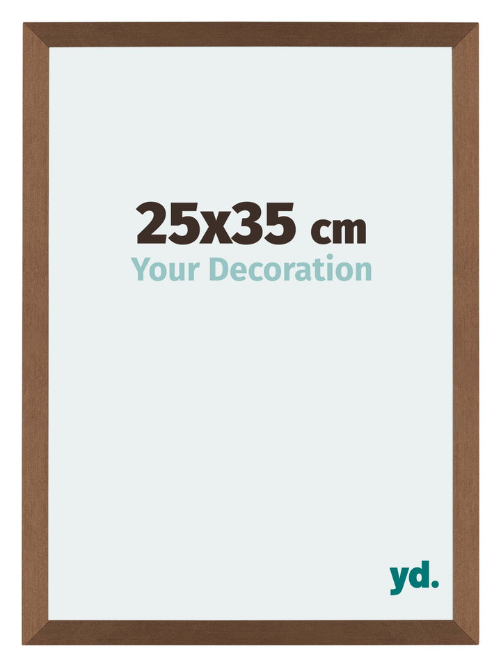 yd. Your Decoration - Bilderrahmen 25x35 cm - Kupfer Dekor - Billderrahmen aus MDF mit Acrylglas - A